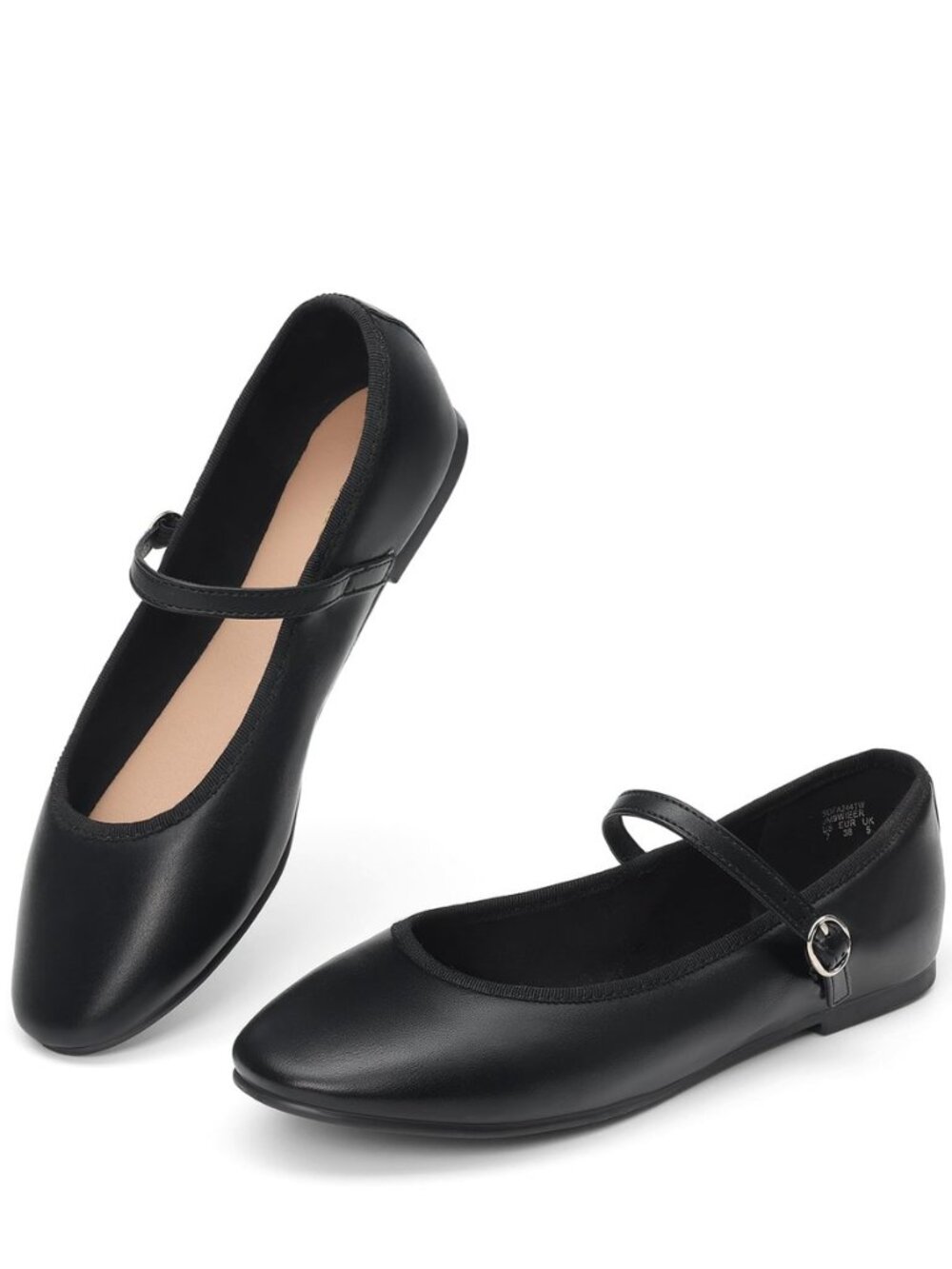 Women's Ballet Flats Mary Jane Shoes, Round Toe Comfortable Dressy Casual